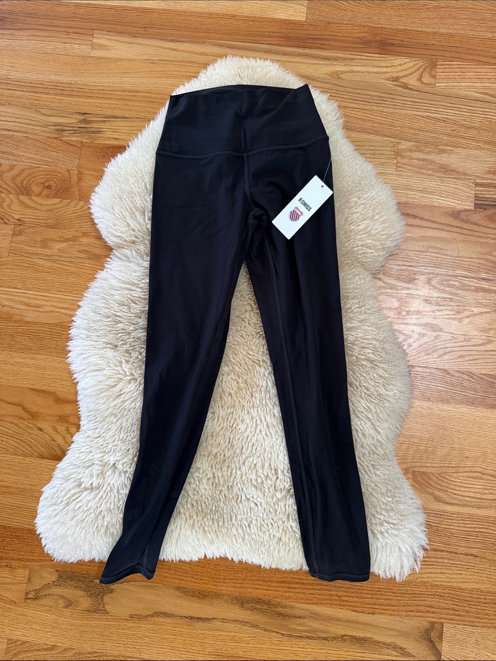 K-Swiss Black High-Waist Athletic Leggings